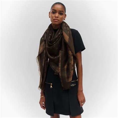 louis vuitton shimmer shawl|Louis Vuitton monogram shawl.